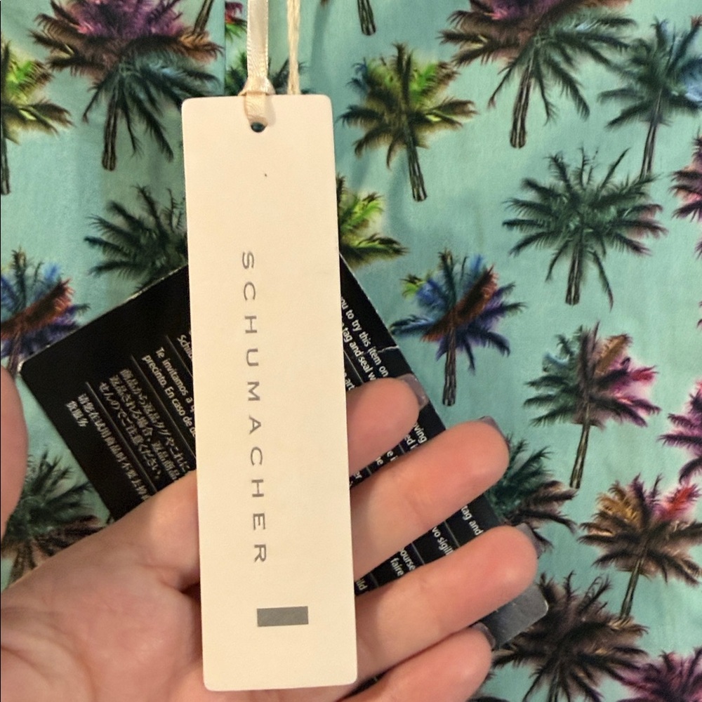 Dorothee Schumacher women's capri pants psychedelic palms 1/XS NWT - Picture 4 of 12